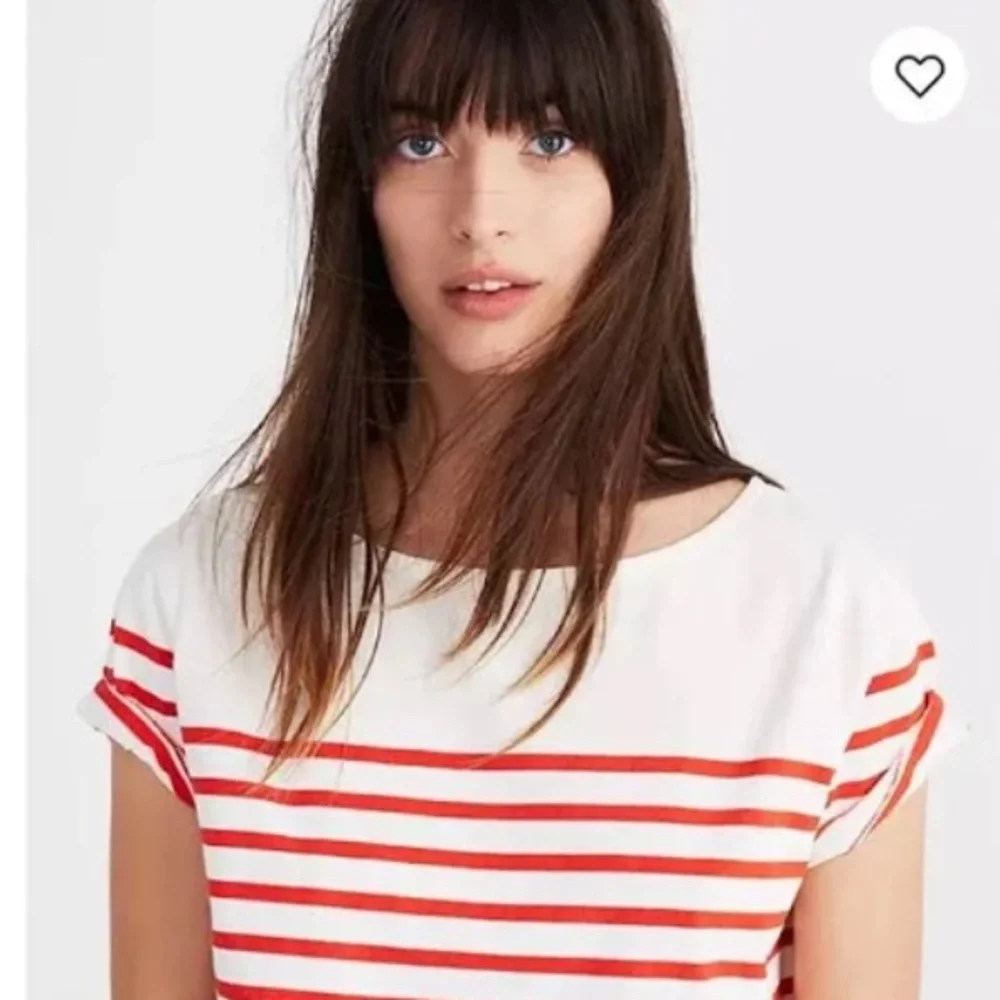 Madewell short sleeve crop T- shirt. Size L - Picture 2 of 8